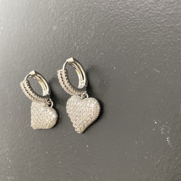 CZ Heart Drop Earrings
Tasha NEW - Picture 4 of 4